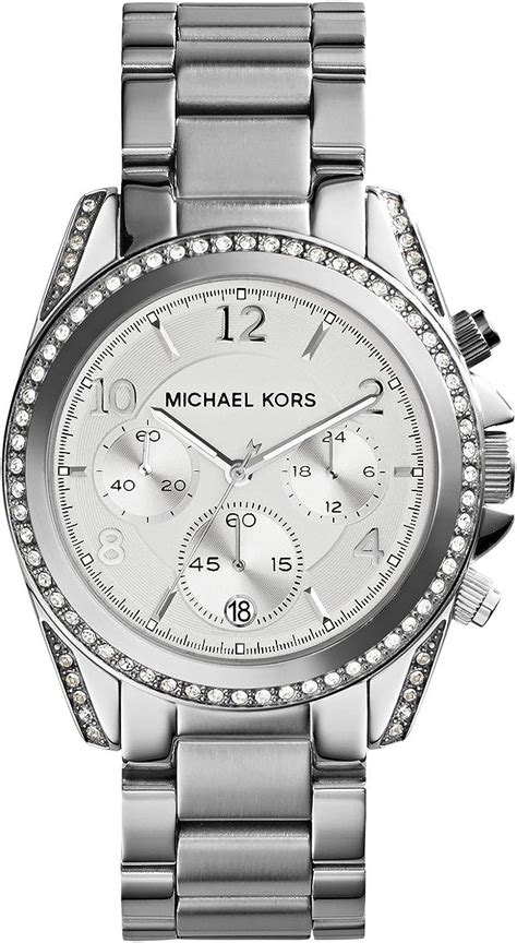 michael kors women's blair silver tone watch mk5165|Michael Kors Ladies Silver Blair Watch MK5165 from Real Watch.